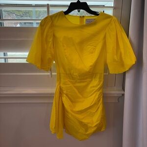 Yellow Hausen mini Dress